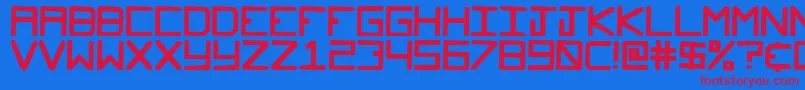 Glockenspiel Font – Red Fonts on Blue Background