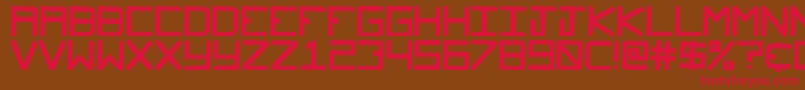 Glockenspiel Font – Red Fonts on Brown Background