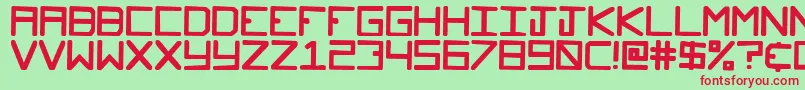 Glockenspiel Font – Red Fonts on Green Background
