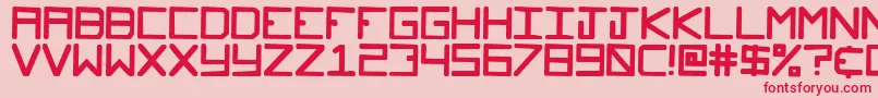 Glockenspiel Font – Red Fonts on Pink Background