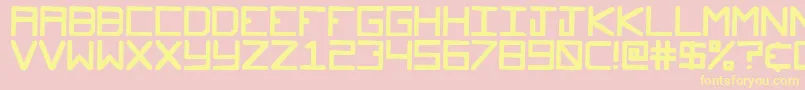 Glockenspiel Font – Yellow Fonts on Pink Background
