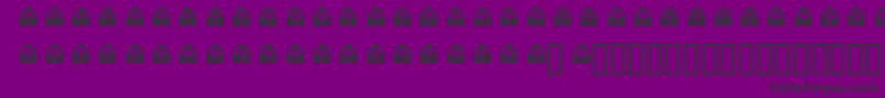 フォントOtRadio – 紫の背景に黒い文字