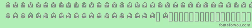 OtRadio Font – Gray Fonts on Green Background