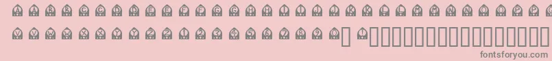 OtRadio Font – Gray Fonts on Pink Background