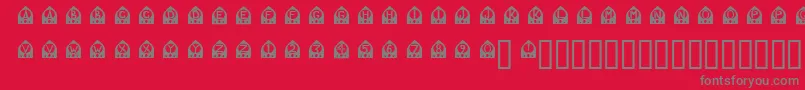 OtRadio Font – Gray Fonts on Red Background