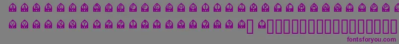 OtRadio Font – Purple Fonts on Gray Background