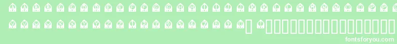 OtRadio Font – White Fonts on Green Background