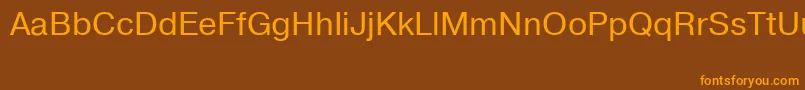 Pragmaticatt Font – Orange Fonts on Brown Background