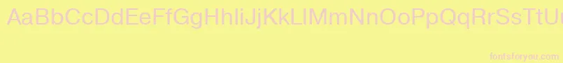 Pragmaticatt Font – Pink Fonts on Yellow Background