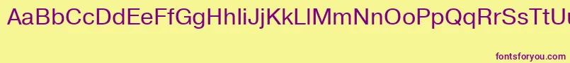 Pragmaticatt Font – Purple Fonts on Yellow Background