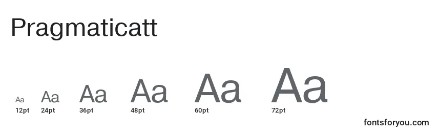 Pragmaticatt Font Sizes
