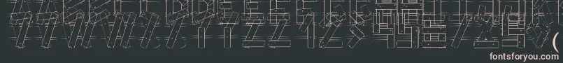 LcFence Font – Pink Fonts on Black Background