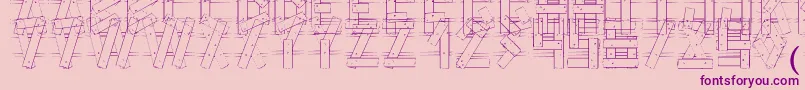 フォントLcFence – ピンクの背景に紫のフォント