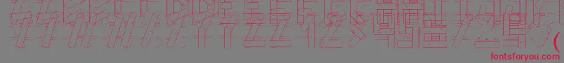 LcFence Font – Red Fonts on Gray Background