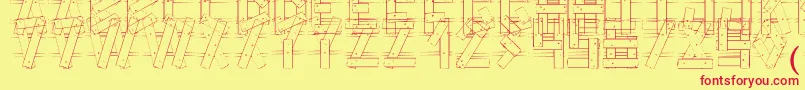 LcFence Font – Red Fonts on Yellow Background