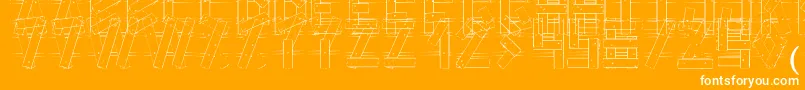 LcFence Font – White Fonts on Orange Background