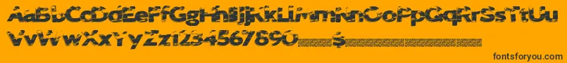 Sprungbreakers Font – Black Fonts on Orange Background