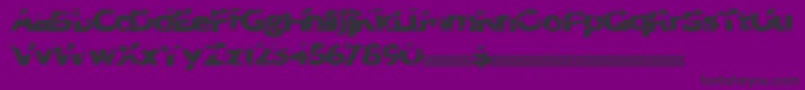 Sprungbreakers Font – Black Fonts on Purple Background