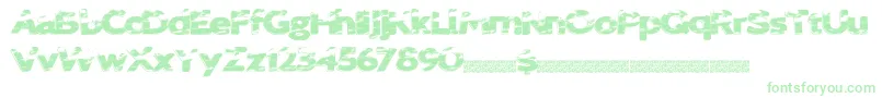 Sprungbreakers Font – Green Fonts on White Background