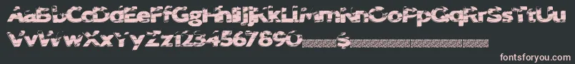 Sprungbreakers Font – Pink Fonts on Black Background