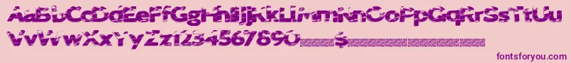 Sprungbreakers Font – Purple Fonts on Pink Background