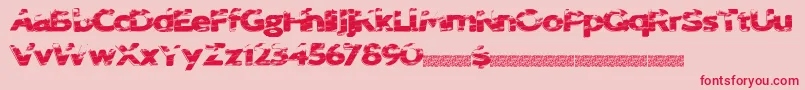 Sprungbreakers Font – Red Fonts on Pink Background