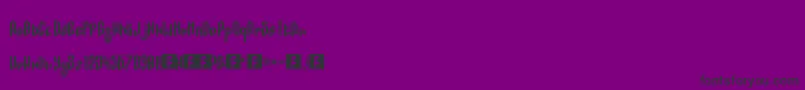 ModGothic Font – Black Fonts on Purple Background
