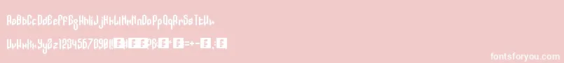ModGothic Font – White Fonts on Pink Background