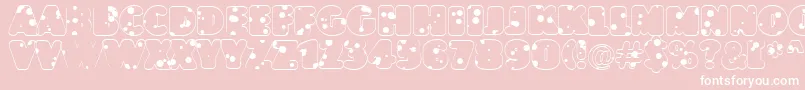 JasperttlrnddrnordRegular Font – White Fonts on Pink Background