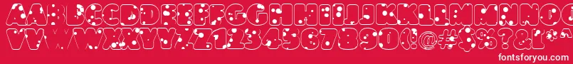 JasperttlrnddrnordRegular Font – White Fonts on Red Background