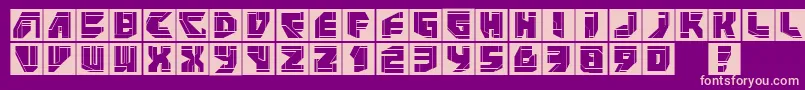 fuente Neopansquares – Fuentes Rosadas Sobre Fondo Morado