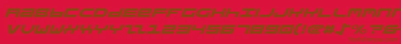 Stuntv2ei Font – Brown Fonts on Red Background