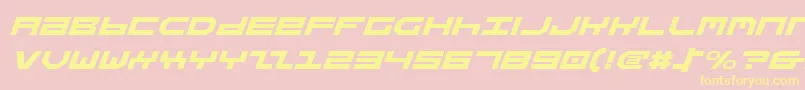 Stuntv2ei Font – Yellow Fonts on Pink Background