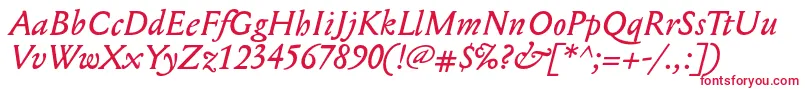 MediaevalItalic Font – Red Fonts