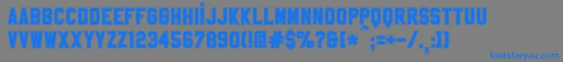 SablonUpCollege Font – Blue Fonts on Gray Background