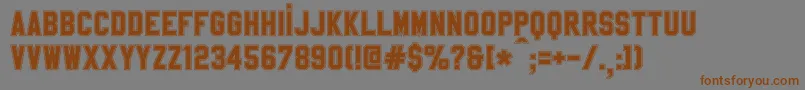SablonUpCollege Font – Brown Fonts on Gray Background