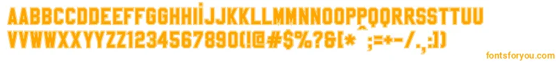 SablonUpCollege Font – Orange Fonts on White Background