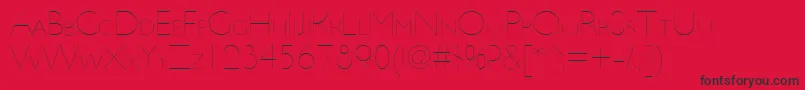 UltimapdbaHairlinesmallcap Font – Black Fonts on Red Background