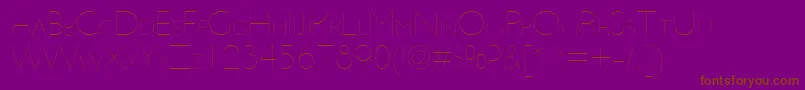More about UltimapdbaHairlinesmallcap Font UltimapdbaHairlinesmallcap Font – Brown Fonts on Purple Background