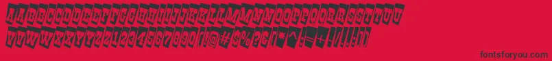 AGildiatitultwcm Font – Black Fonts on Red Background