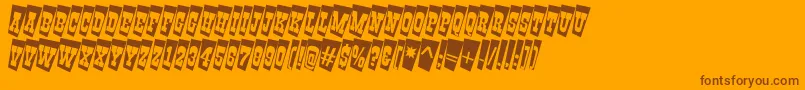 AGildiatitultwcm Font – Brown Fonts on Orange Background