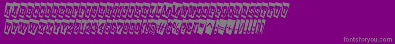 AGildiatitultwcm Font – Gray Fonts on Purple Background
