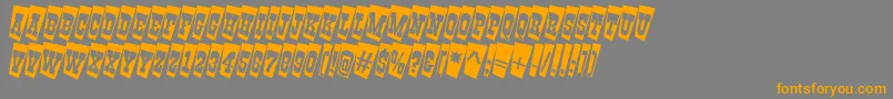 AGildiatitultwcm Font – Orange Fonts on Gray Background