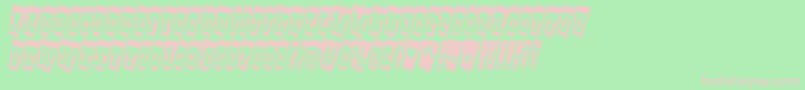 AGildiatitultwcm Font – Pink Fonts on Green Background