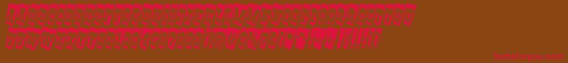 AGildiatitultwcm Font – Red Fonts on Brown Background