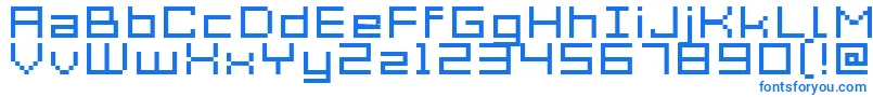 Шрифт Acme7WideXtnd – синие шрифты