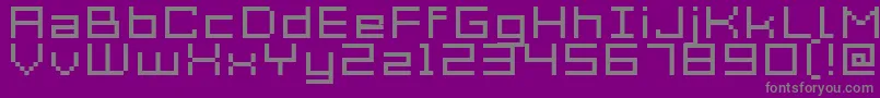 Acme7WideXtnd Font – Gray Fonts on Purple Background