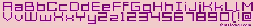 Шрифт Acme7WideXtnd – фиолетовые шрифты на розовом фоне