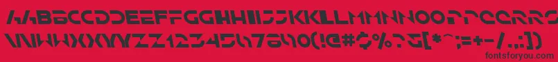 SfSolarSailerItalic Font – Black Fonts on Red Background