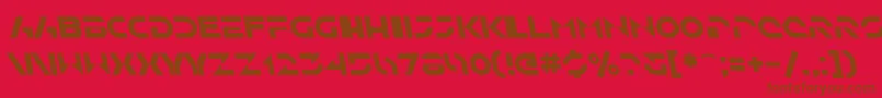 Шрифт SfSolarSailerItalic – коричневые шрифты на красном фоне